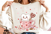Sad Kawaii Heart in Valentine Mug PN, an Illustration by Daily.Designs (Thumbnail 2 of 5)