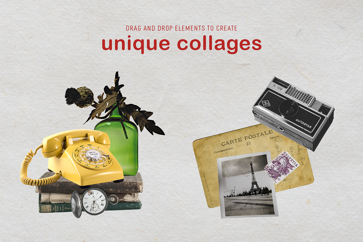 60 Vintage Objects | Collage Creator, an Object Graphic by designerbianca (Photo 2 of 5)