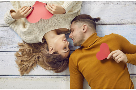 Happy young man and woman in love, a Person Photo by StudioRomantic