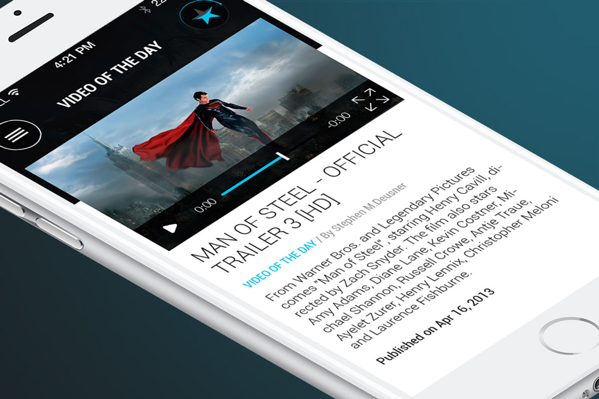 Movie App template, an UI Kit Template by Made by Rheon (Photo 2 of 5)