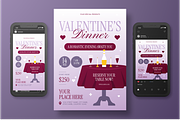Valentine Dinner Flyer Set, a Flyer Template by Annora Studio (Thumbnail 5 of 6)