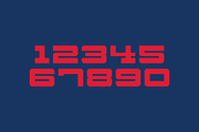 Big Sexy Numeral Set, a Sans Serif Font by Port Design Company (Thumbnail 2 of 7)