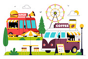 10 Food Truck Illustration, a Food Illustration by denayunebgt (Thumbnail 4 of 4)