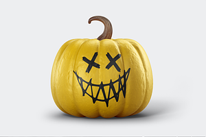 Halloween Pumpkin Mockup