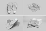 Flip Flops Packaging Mockup 6 Views, a Packaging Mockup by Illusiongraphic (Thumbnail 9 of 20)