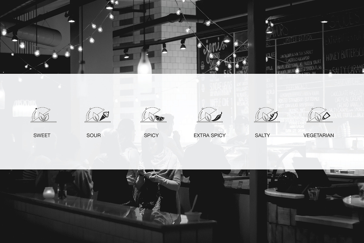 64 Line & Solid Food Icons, a Solid Icon by Designbase (Photo 5 of 6)