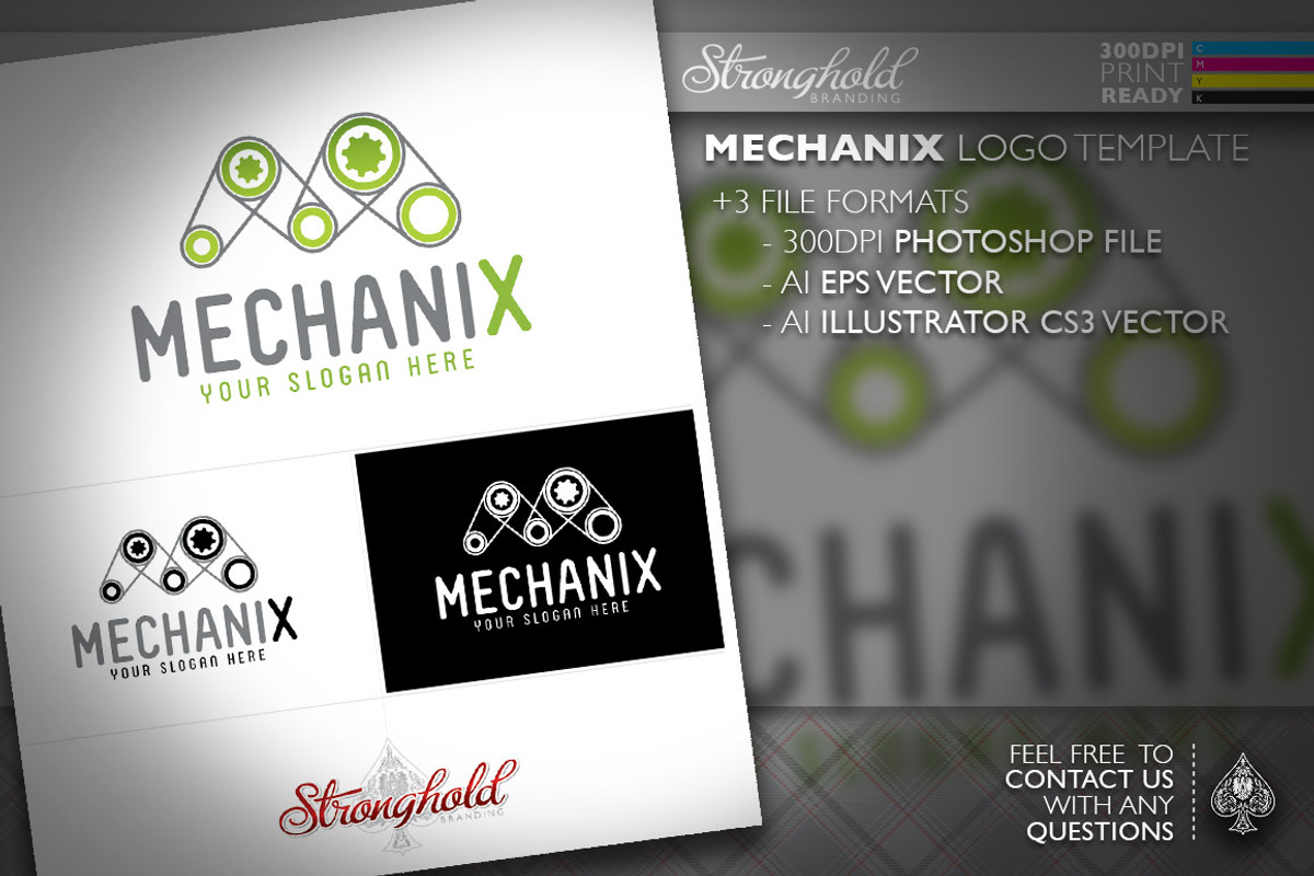 Mechanix Game Engine Logo Template, a Branding & Logo Template by ...