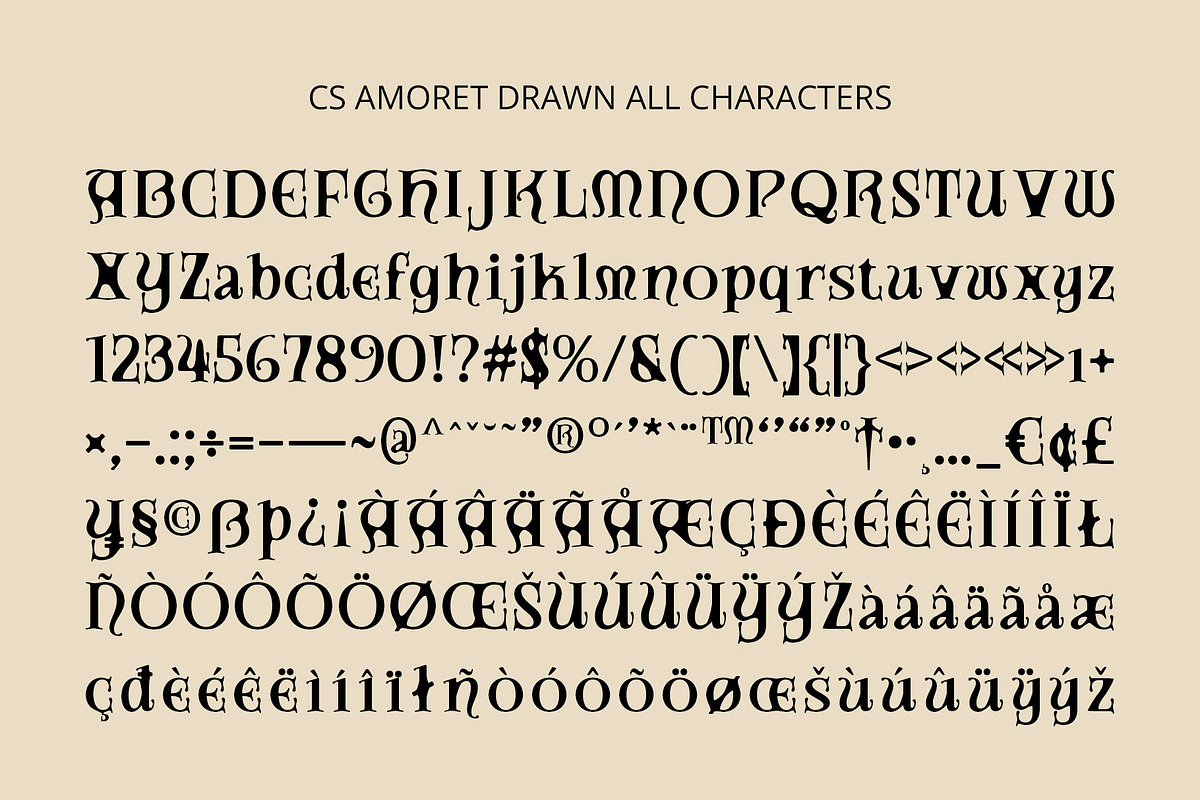 CS Amoret Drawn, a Serif Font by Craft Supply Co. (Photo 8 of 8)