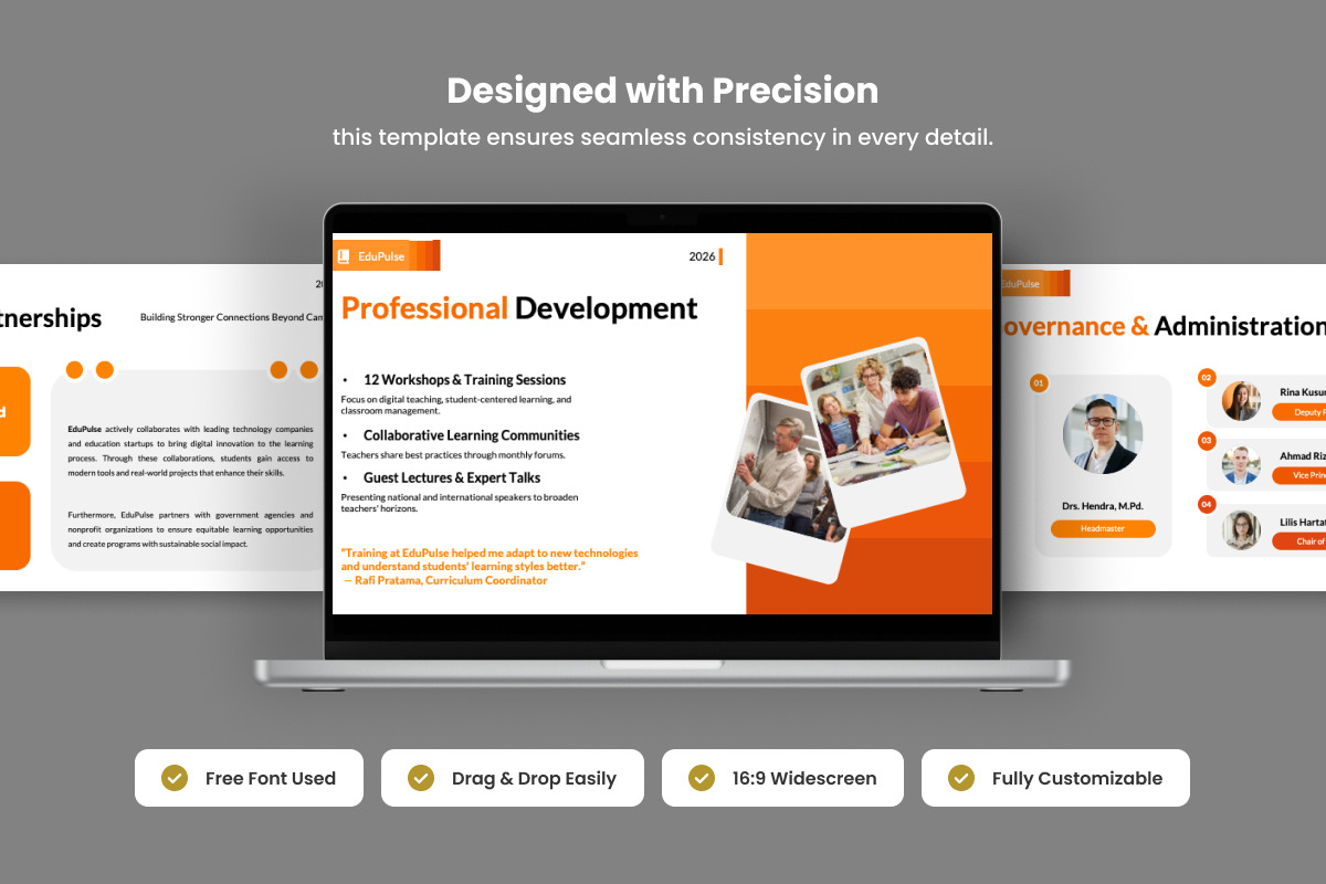 Education Report Google Slides, a Presentation Template by twinstd (Photo 2 of 5)