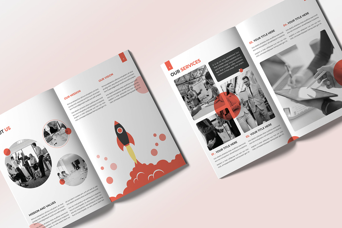 Agency Business Brochure Template, a Brochure Template by graphypix (Photo 3 of 8)
