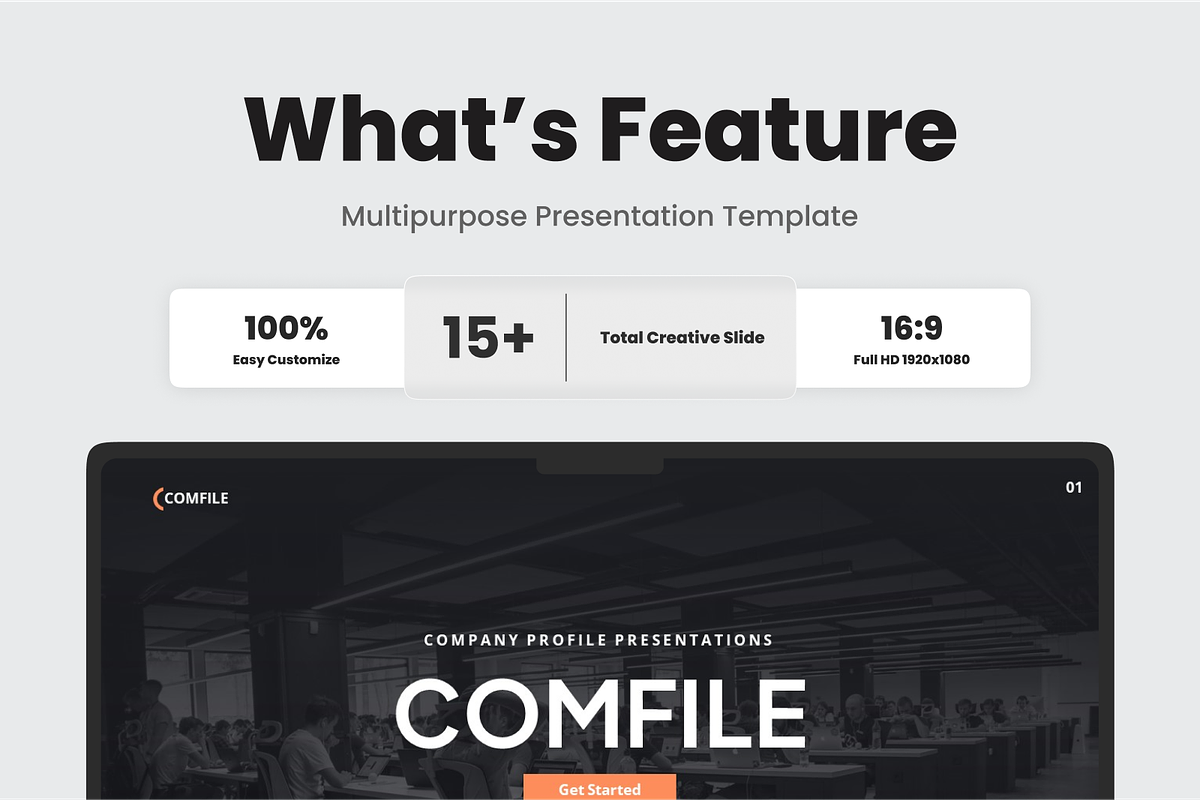 Comfile - Company Profile Keynote, a Presentation Template by SquidPixey (Photo 2 of 6)