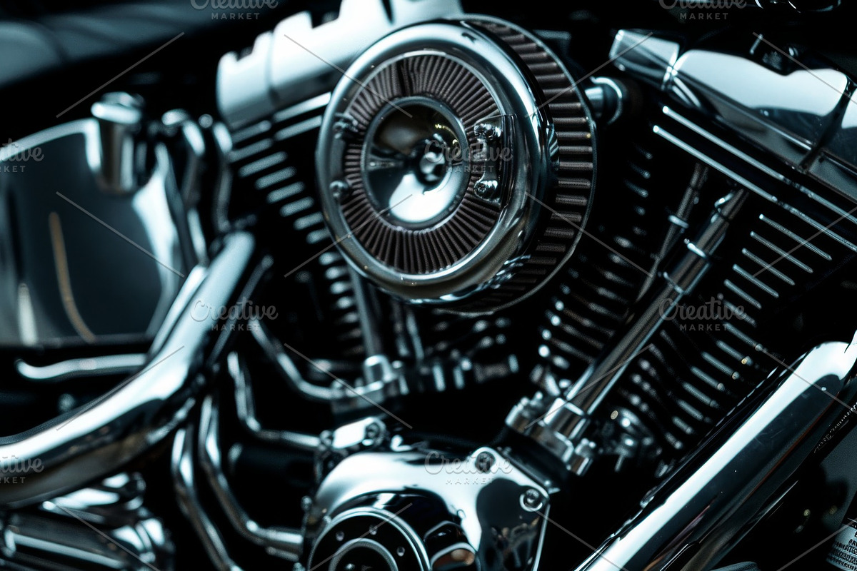 31 Motorcycle engines, a Transportation Photo by Handmadefont (Photo 18 of 33)