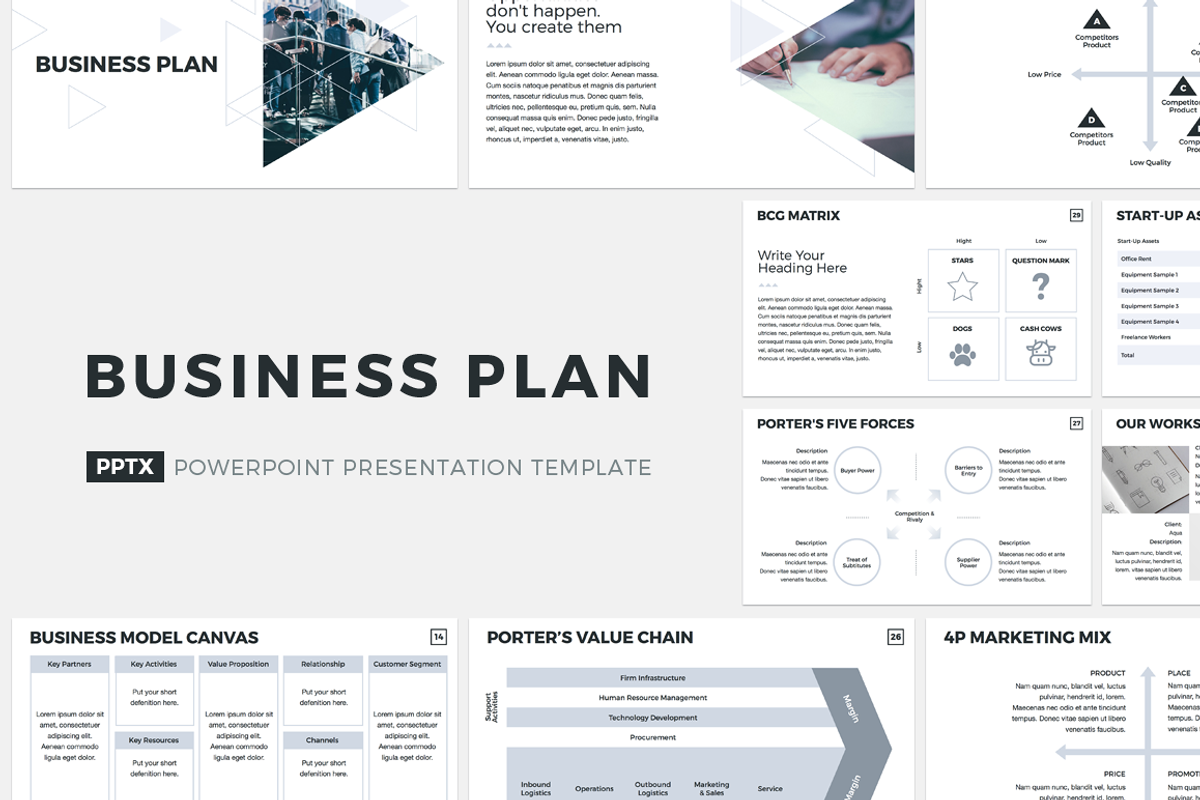 Business Plan PowerPoint Template, a Presentation Template by JetzTemplates (Photo 1 of 8)