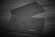 Black Blue Business Card, a Business Card Template by Genereux Art (Thumbnail 4 of 5)