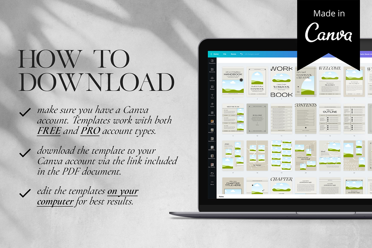 Aesthetic Ebook Template CANVA, a Magazine Template by Studio Loire (Photo 15 of 17)