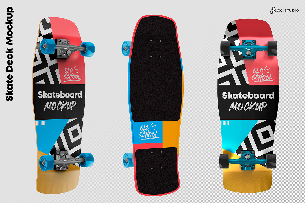 Skate Deck - Mockup, a Mockup by JAZZ STUDIO (Photo 2 of 3)