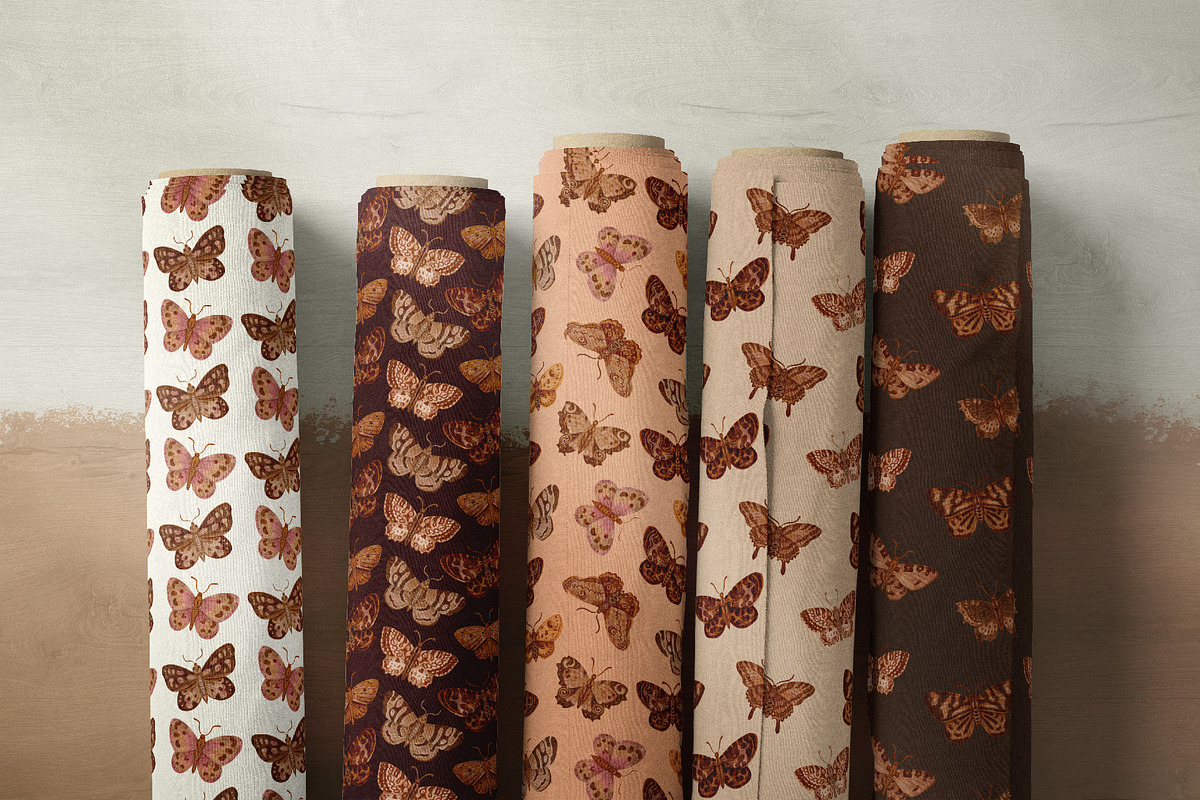 Watercolor Butterflies patterns, a Pattern Graphic by Tiger and Flower (Photo 16 of 17)
