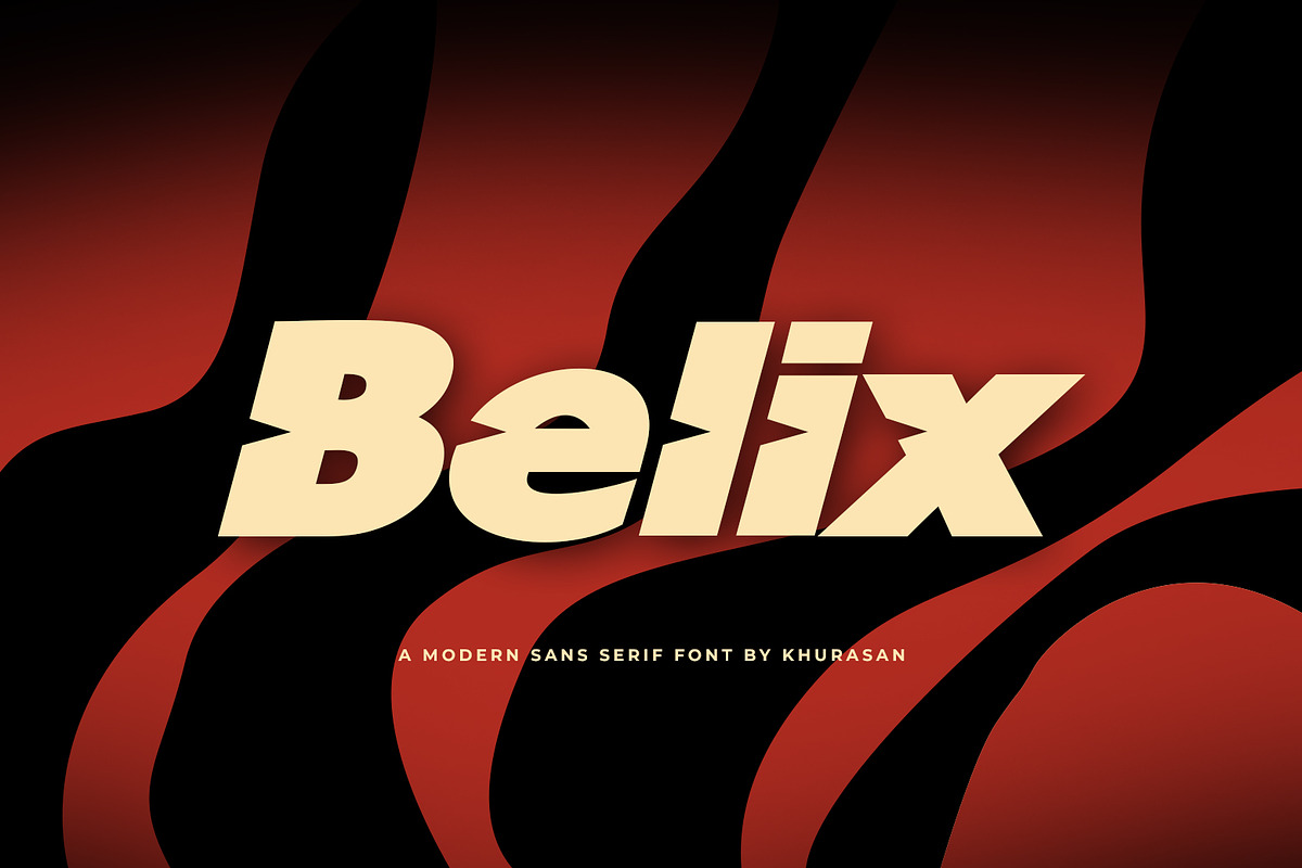 Belix, a Sans Serif Font by khurasan (Photo 1 of 6)