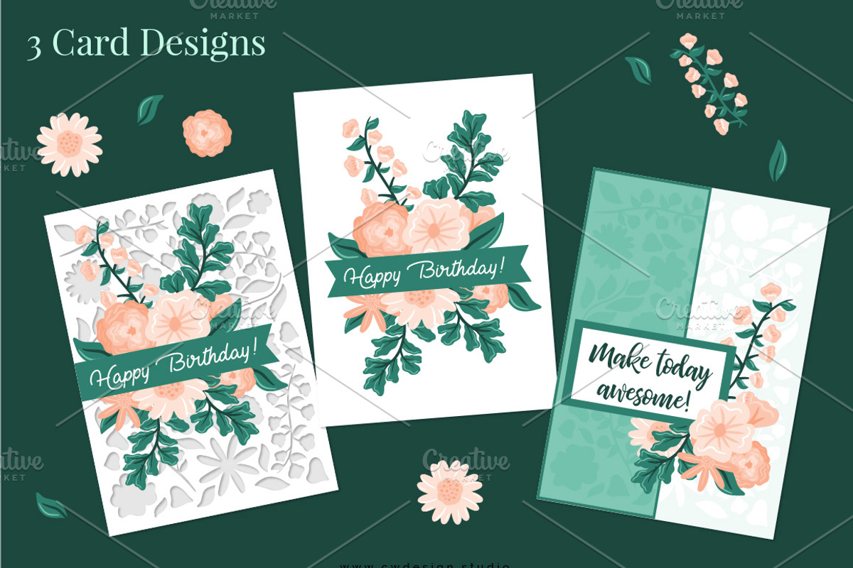 Floral Vector Clip Art | Daphney, an Illustration by Preyer Design (Photo 3 of 5)