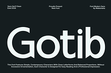 Gotib – Elegant Modern Sans Serif