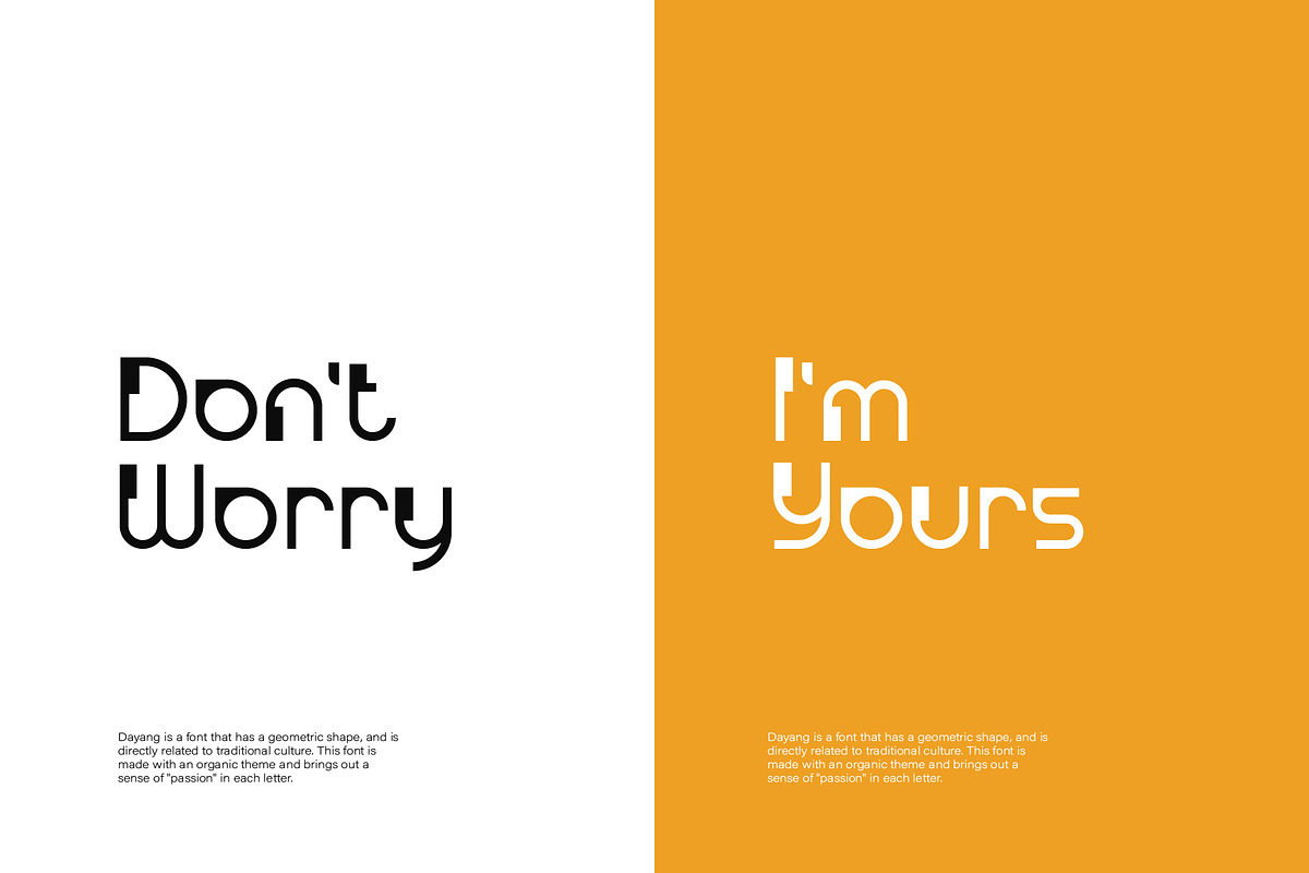 Dayang Font, a Font by Phoenix Dungeon (Photo 3 of 9)
