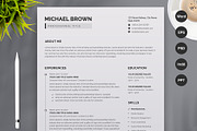 Minimal Resume/CV Template, a Resume Template by Aspect_Studio (Thumbnail 1 of 5)