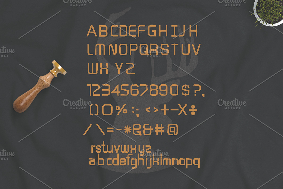 Graphicgo Wood Font preview 2