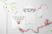Watercolor Pink Flowers, an Illustration by Olesya Agudova (Thumbnail 7 of 8)