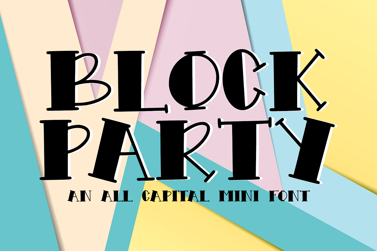 Block Party - Mini Display Font
