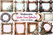 Wooden Frame Sublimation Clipart., a Graphic by CitraGraphics (Thumbnail 1 of 4)