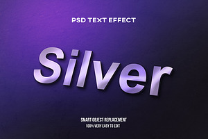Silver Purple 3d Text Effect Psd, a Layer Style Add-On by WudelMbois Studio