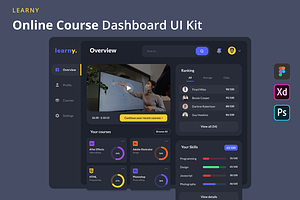 Learny - Online Course Dashboard