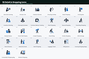 56 Retail & Shopping Icons, a Duotone Icon by Symbolic Language (Thumbnail 3 of 4)
