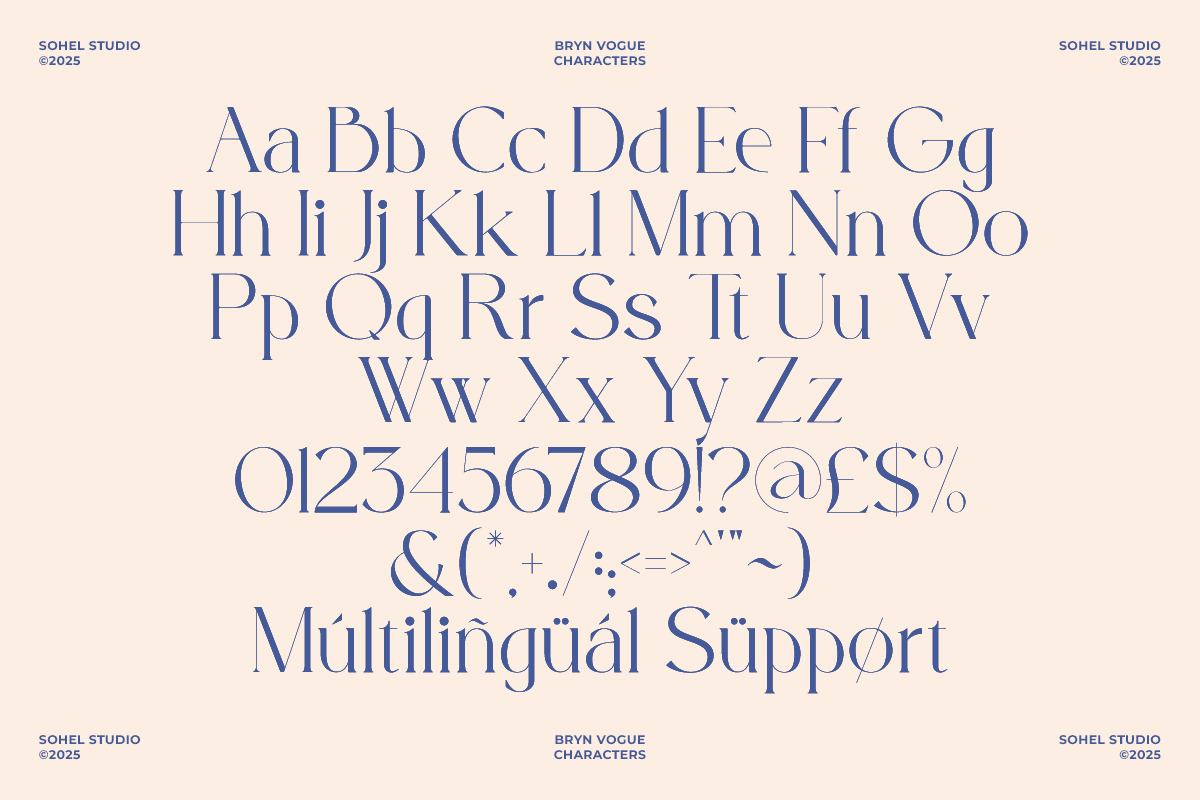 Bryn Vogue - Elegant Modern Serif, a Font by Sohel Studio (Photo 12 of 12)