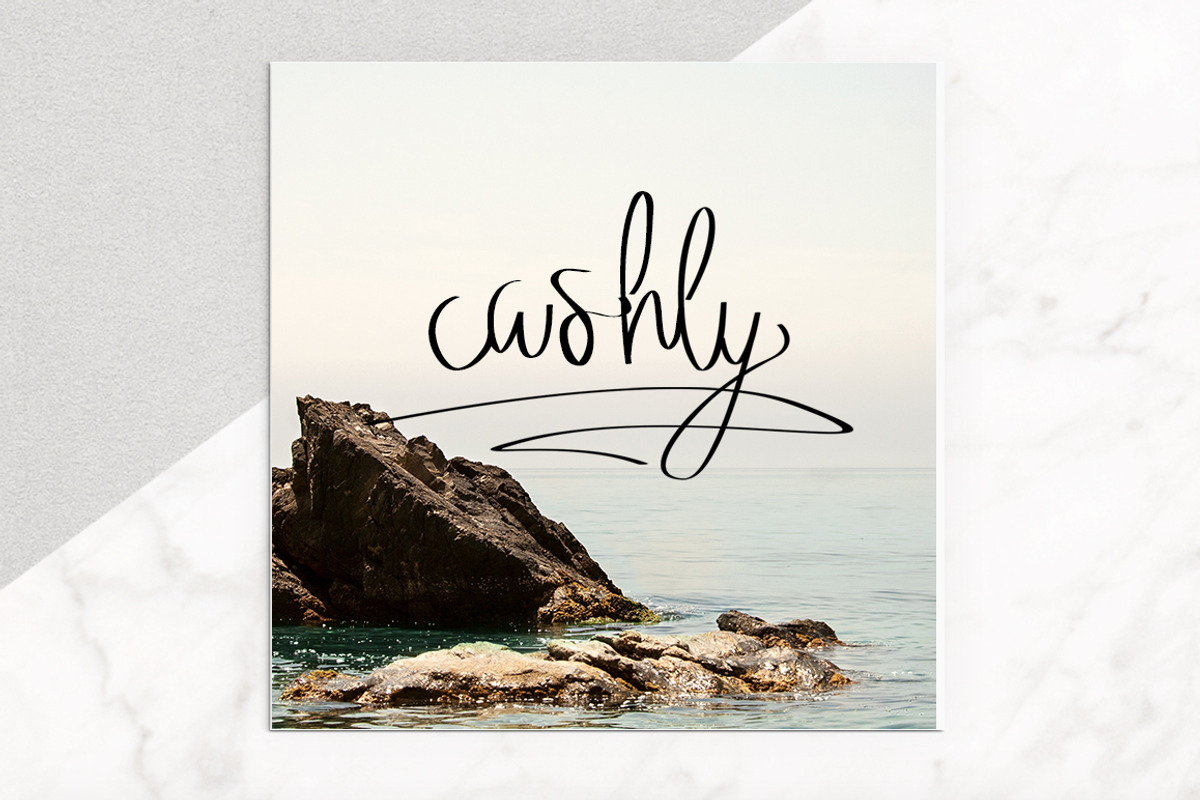 Hand Drawn Script Font Cashly preview 3