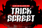 Trick Screet - Halloween Font, a Sans Serif Font by Iqsiart Studio (Thumbnail 1 of 6)