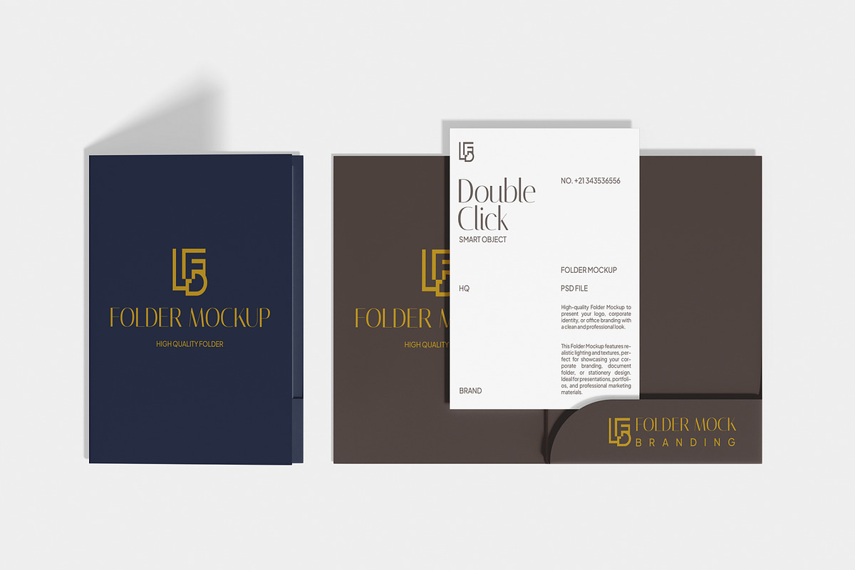 Folder Mockup, a Books & Magazine Mockup by Unerispace (Photo 4 of 5)