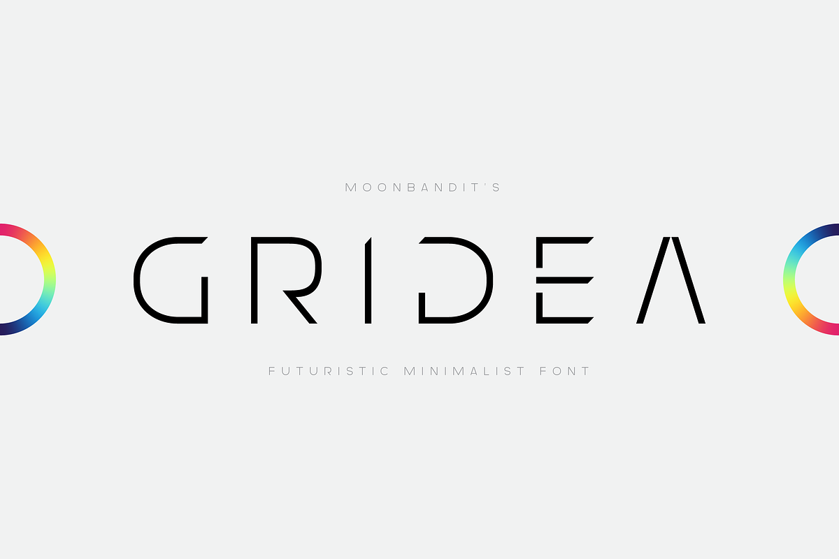 MBF Gridea - Modern Futuristic, a Sans Serif Font by MoonBandit (Photo 1 of 5)