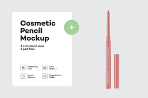 Automatic Cosmetic Pencil Mockup