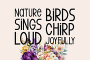 Spring Echoes Typeface, a Sans Serif Font by Seemly Fonts (Thumbnail 6 of 6)