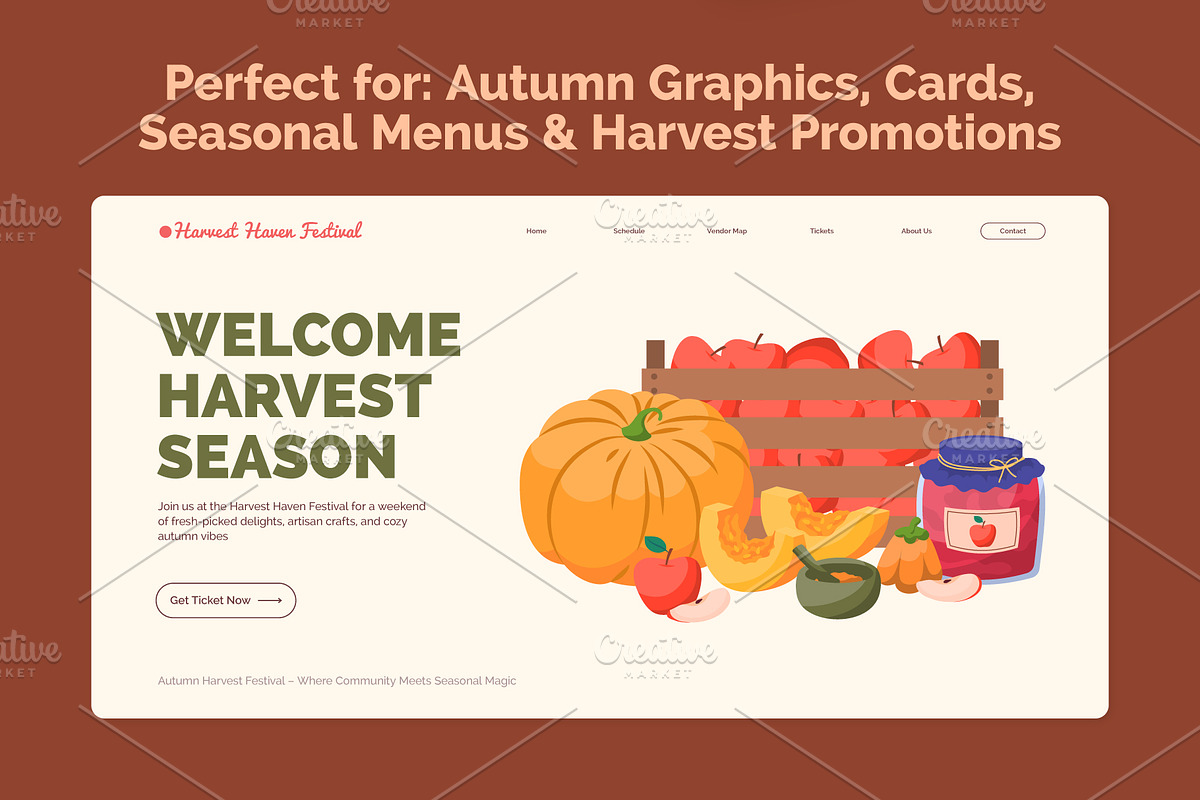 Spiced Harvest Autumn Treats Set, an Object Graphic by 35lab (Photo 6 of 6)