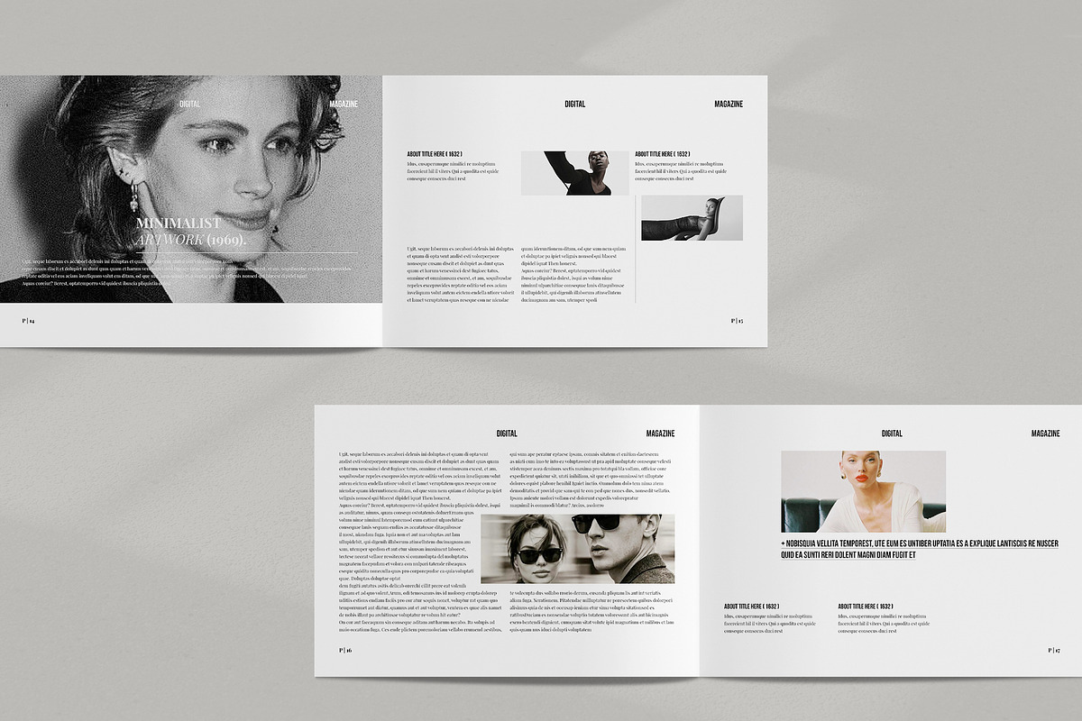 Digital Magazine Layout Landscape, a Magazine Template by NorthPeak (Photo 7 of 12)