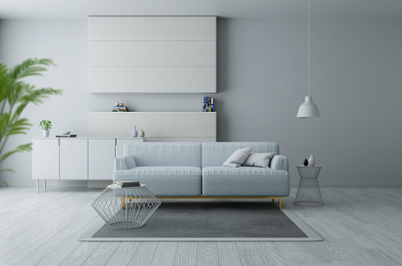 Blue armchairs on white flooring, an Architecture Photo by 3D INTERIOR DESIGN