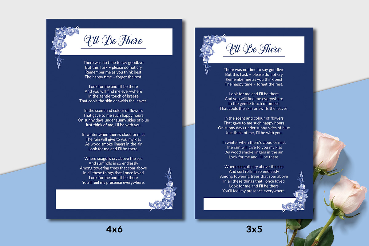 Funeral Prayer Card preview 3