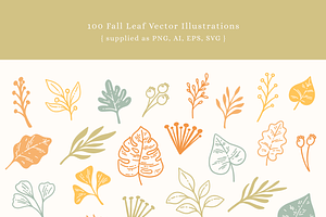 Fall Leaves Vector Illustrations