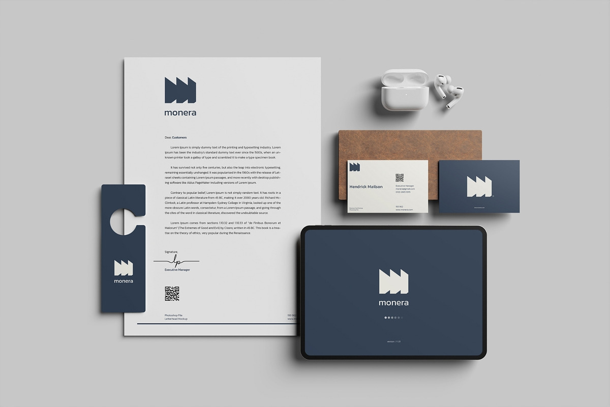 High Quality Brand Stationery Mockup, a Books & Magazine Mockup by  MA-KING_ART