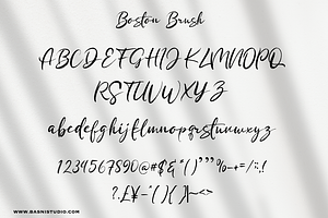 Boston Brush Brush Font