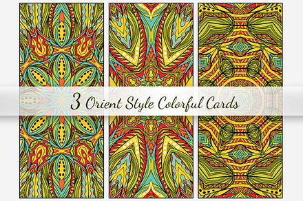 Orient Cards Vector Collection