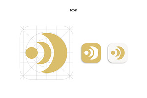 Moon Logo Icon Design Vector