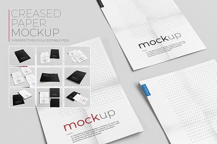 Creased Paper Mockup